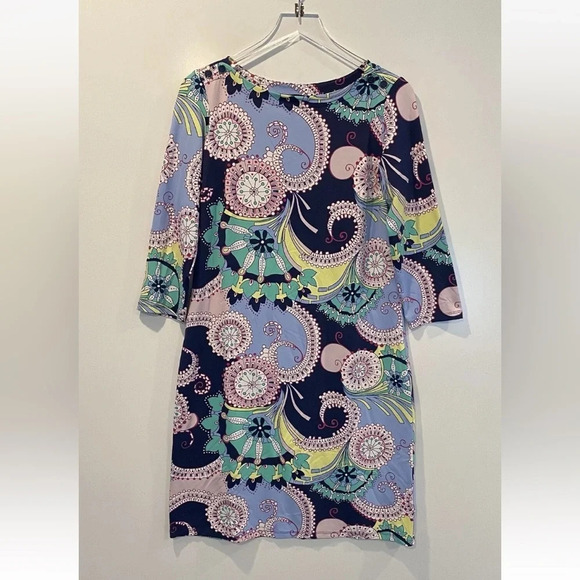 Talbots Multi‎ Color Floral Print Tunic Dress Women's Size Medium (480) - Picture 1 of 2